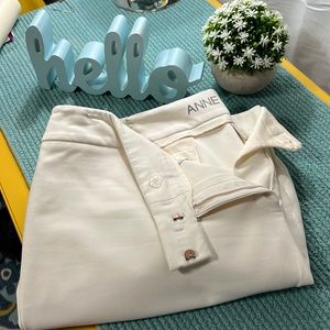 Anne Klein Winter White Trousers, Size 16 W